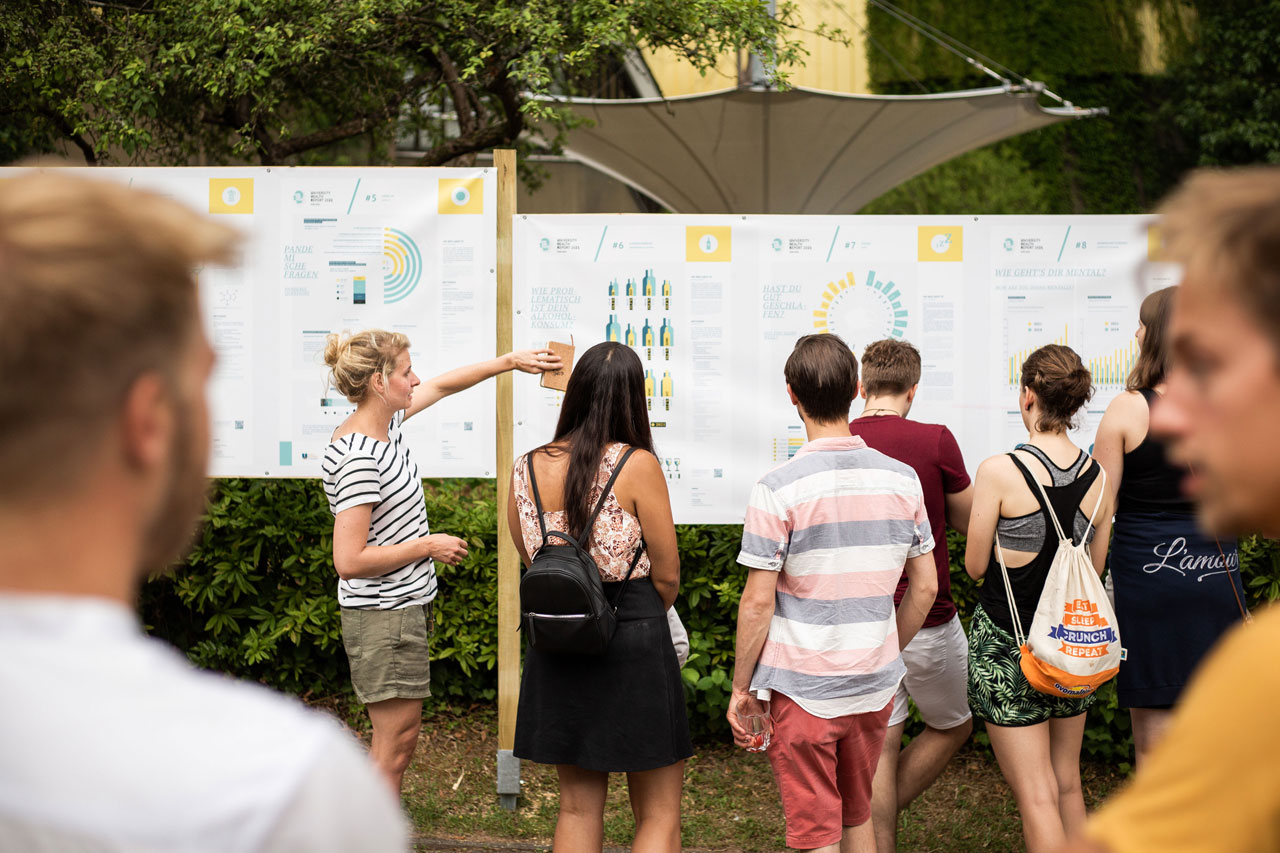 Ausstellung zum University Health Report der RPTU Kaiserslautern